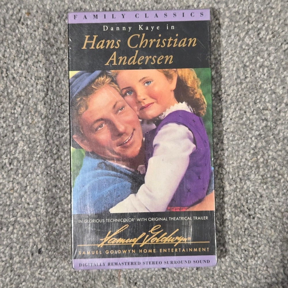 Hans Christian Andersen VHS Danny Kaye 1952 Movie Family Classics Sealed